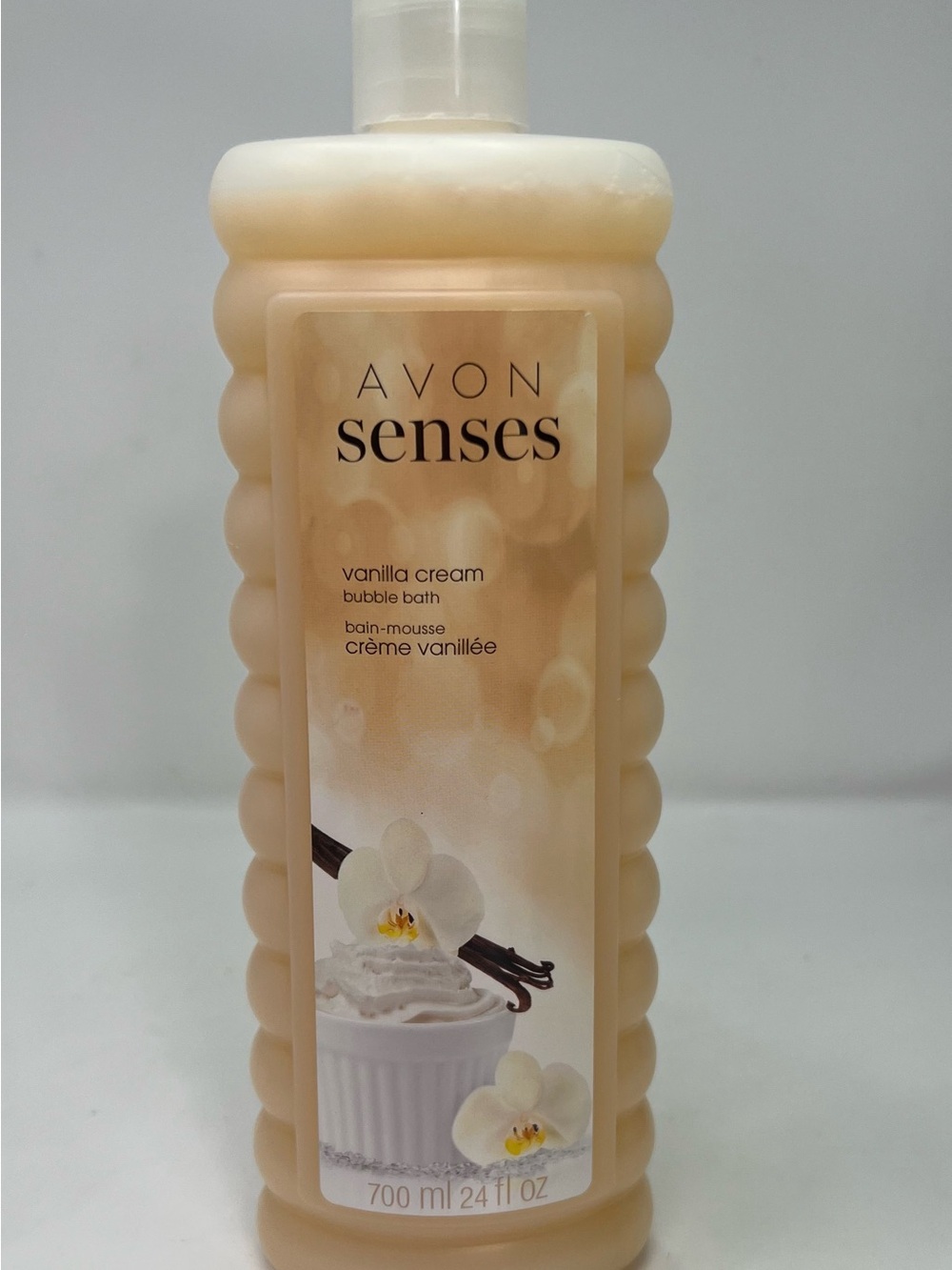 Avon Senses Vanilla Cream Bubble Bath 24 fl oz New Sealed Retired Fragrance Bath